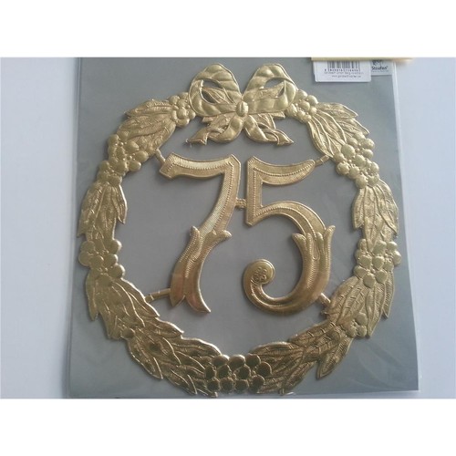 Jubiläumszahl gold - „75“,
