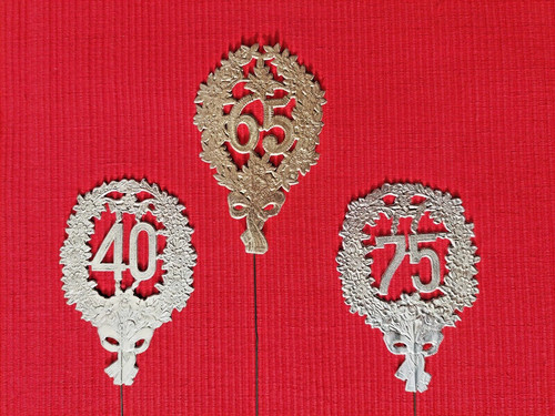 Jubiläumszahl blumenstecker - jubiläumszahl,