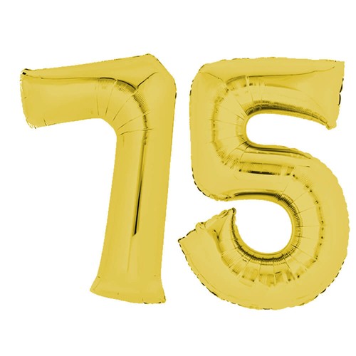 Folienballon gold 75 - folienballon,