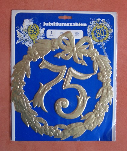 Jubiläumszahl gold für - 75,