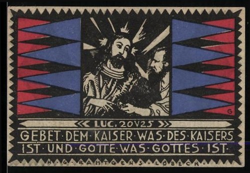Notgeld lübeck 1921 75 - lübeck,