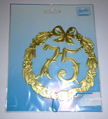 Jubiläumszahl goldfarben - jubiläumszahl,