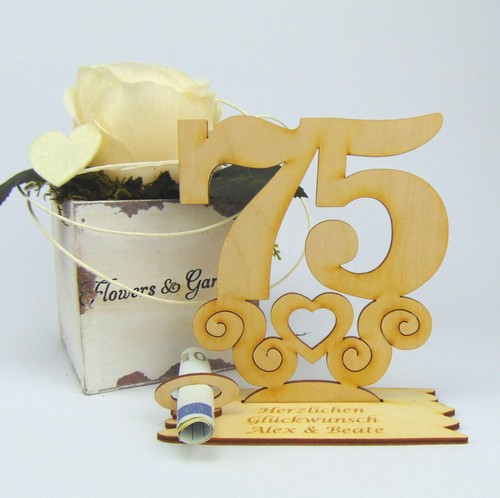 Zahl geburtstag - 75,