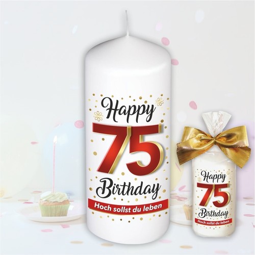 Geburtstagskerze zum 75 - geburtstagskerze, –