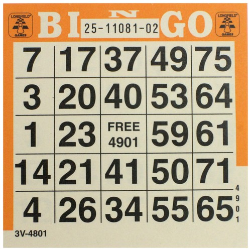 Bingokarten 100 stück - bingokarten,