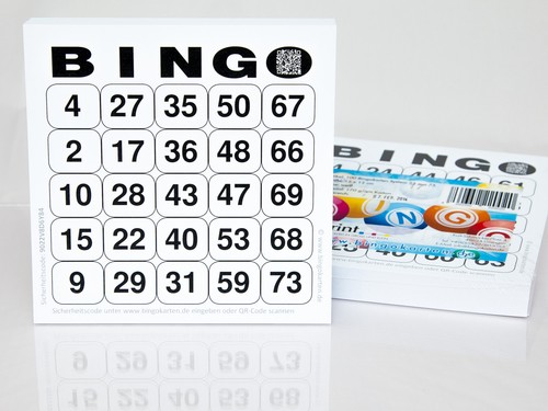100 bingokarten 75er - 100,