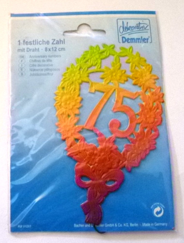 Jubiläumszahl farbig mit - jubiläumszahl,