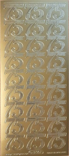 Stickerbogen zahl gold - stickerbogen,