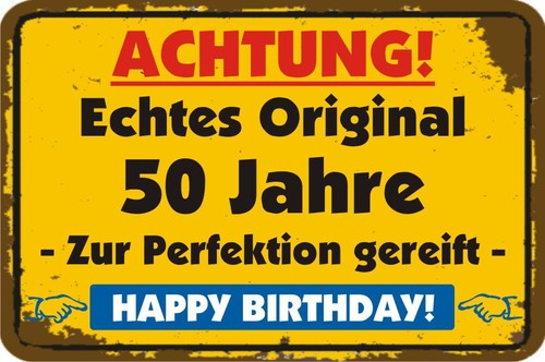 Jahre geburtstagsschild - 50,